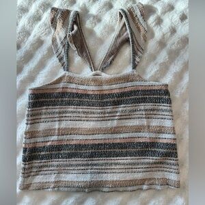 Madewell Stripe Cross-Back Tank